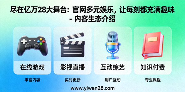尽在亿万28大舞台：官网多元娱乐，让每刻都充满趣味 - 内容生态介绍