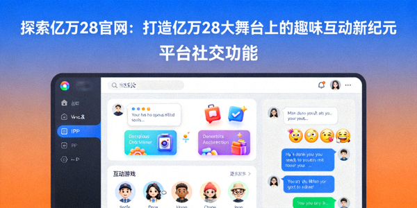 探索亿万28官网：打造亿万28大舞台上的趣味互动新纪元 - 平台社交功能