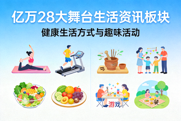 亿万28大舞台生活资讯板块 - 健康生活方式与趣味活动